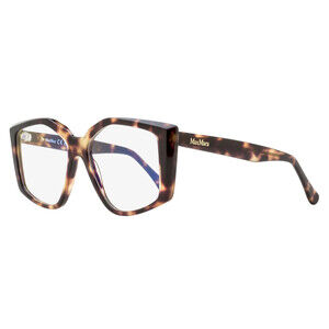 Max Mara Butterfly Blue Block Eyeglasses MM5162-B 055 Colored Havana 53mm